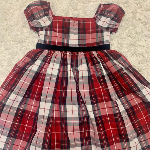 Girls Gymboree Holiday Formal Plaid Dress Size 5 - Picture 7 of 8